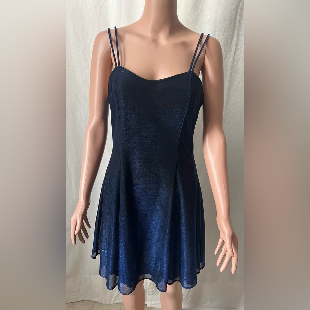 All that Jazz Midnight Blue Shimmer Dress